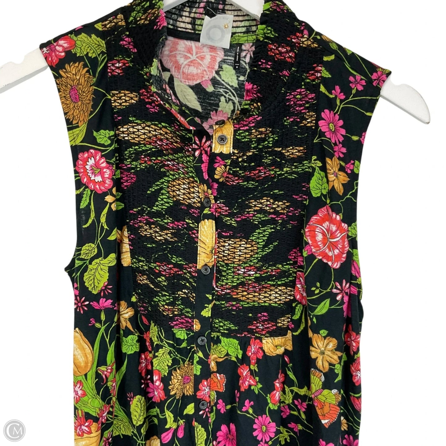 Top Sleeveless By Anthropologie In Black, Size: M