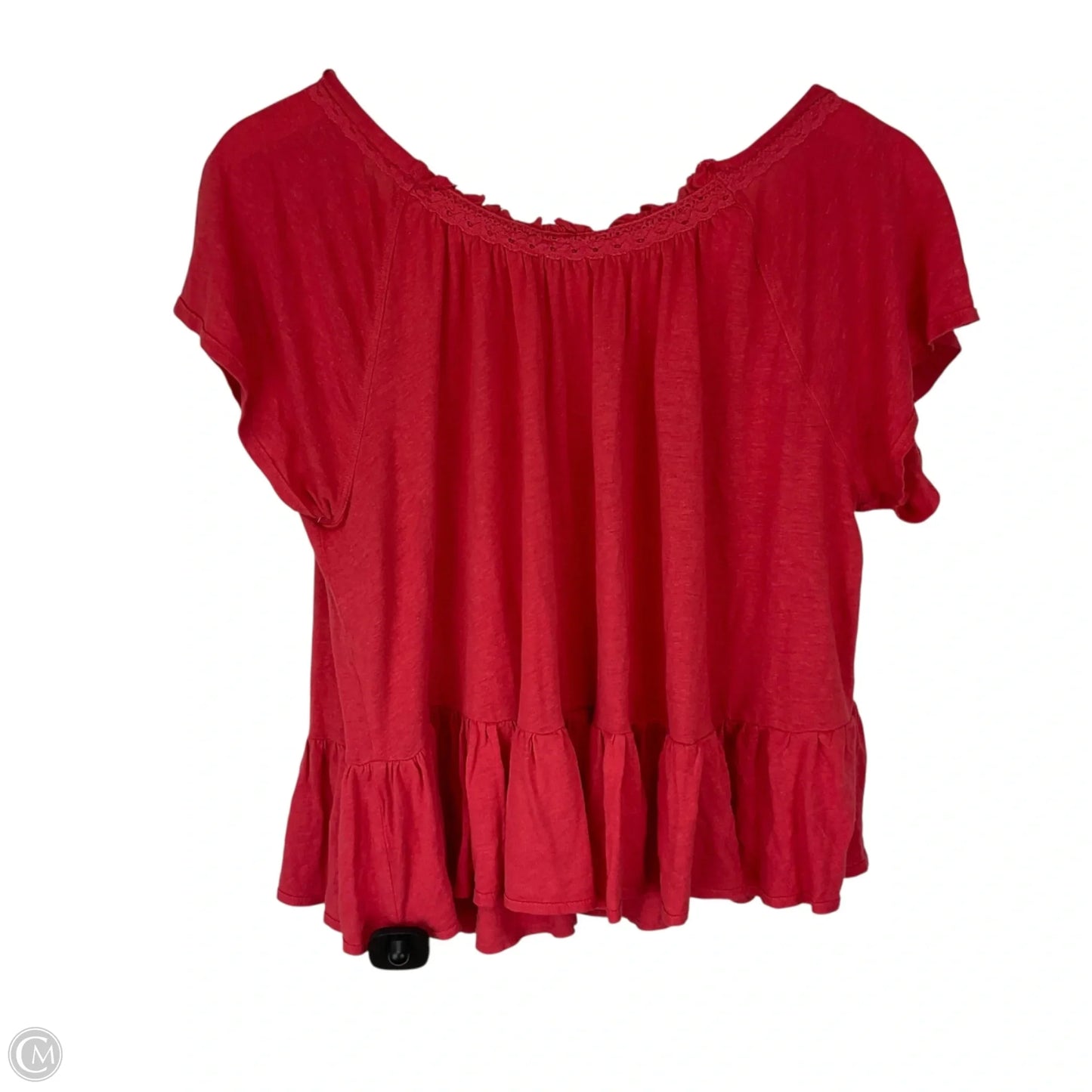 Top Short Sleeve By Free People In Red, Size: M
