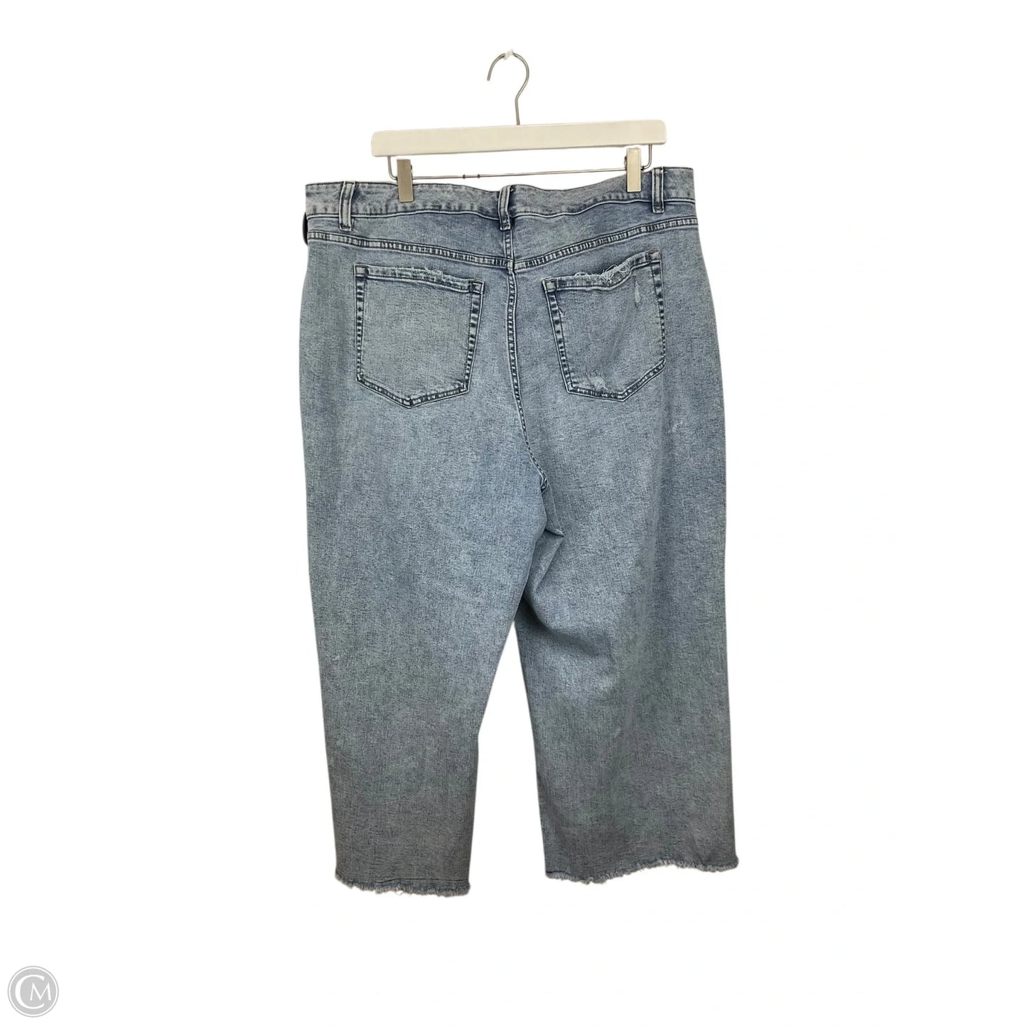 Jeans Wide Leg By Lane Bryant In Blue Denim, Size: 18