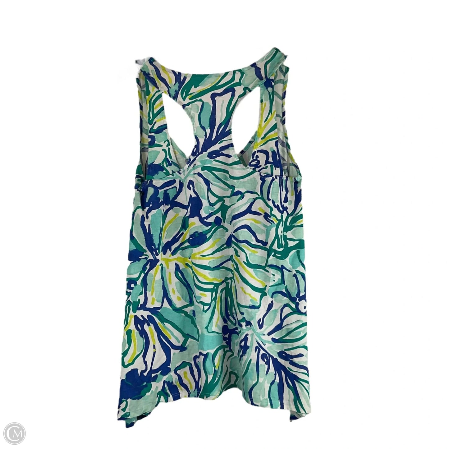 Top Sleeveless Designer By Lilly Pulitzer In Blue & Green, Size: Xs