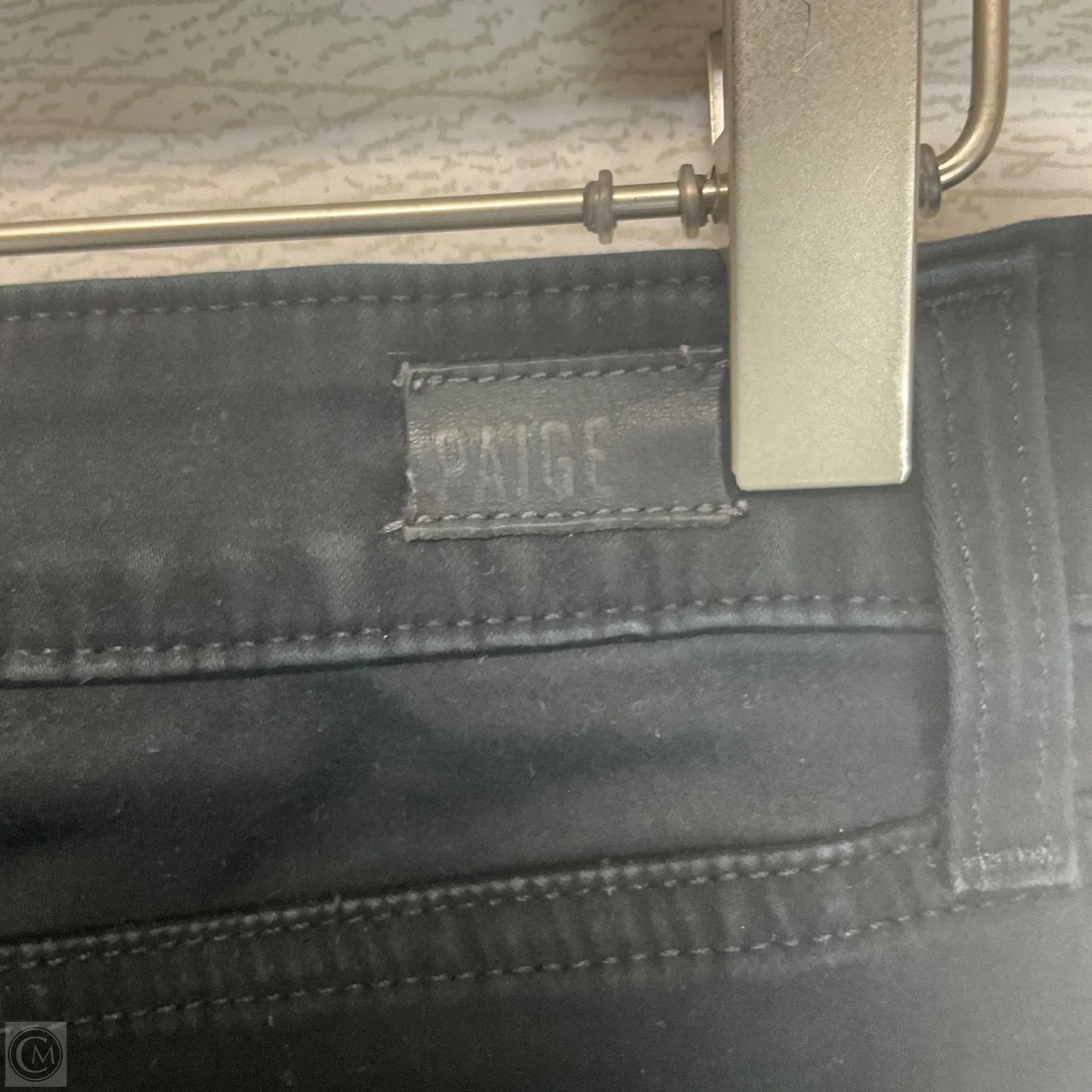 Jeans Skinny By Paige In Black Denim, Size: 6