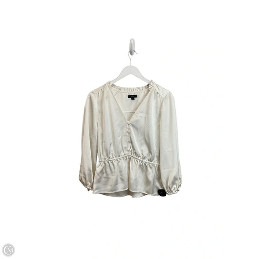Top Long Sleeve By J. Crew In Cream, Size: M