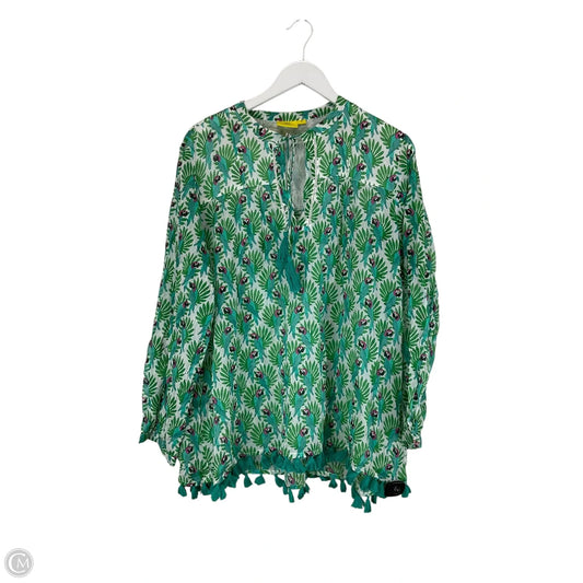 Top Long Sleeve By Clothes Mentor In Tropical Print, Size: Xl