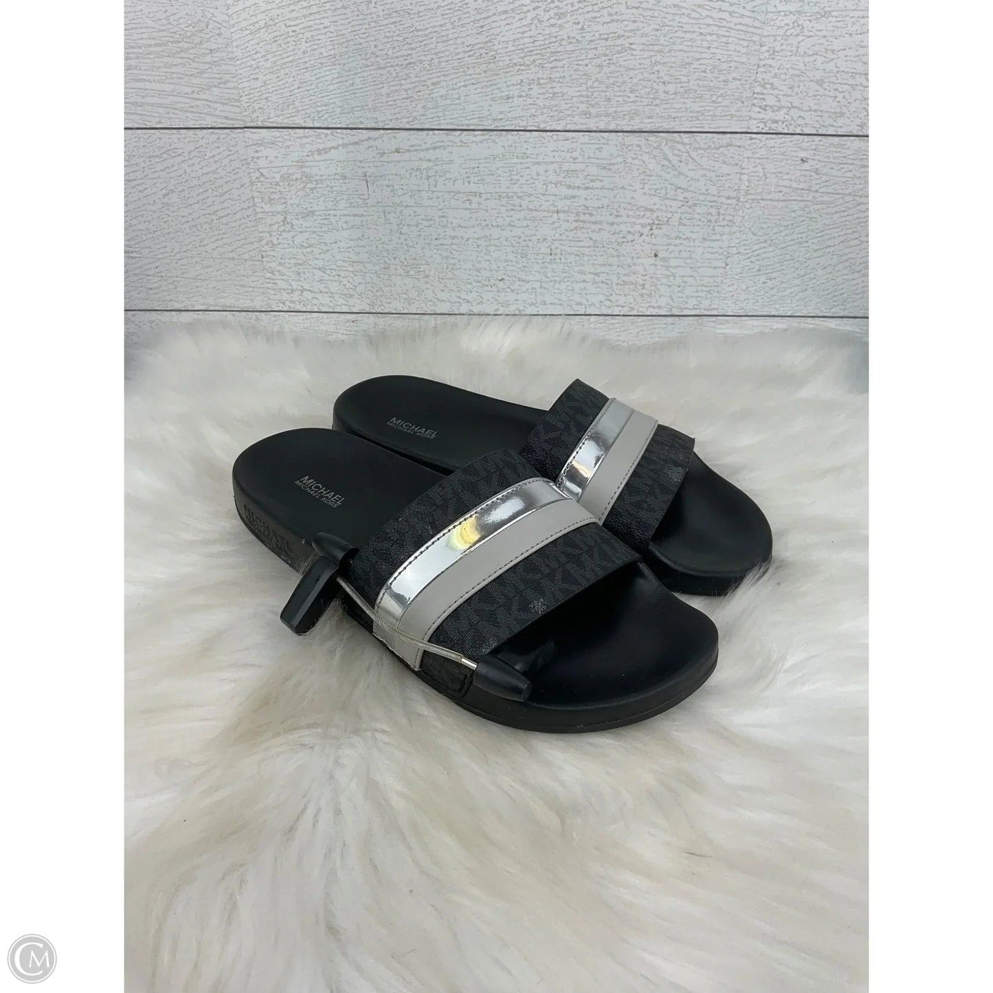 Sandals Designer By Michael Kors In Black, Size: 9
