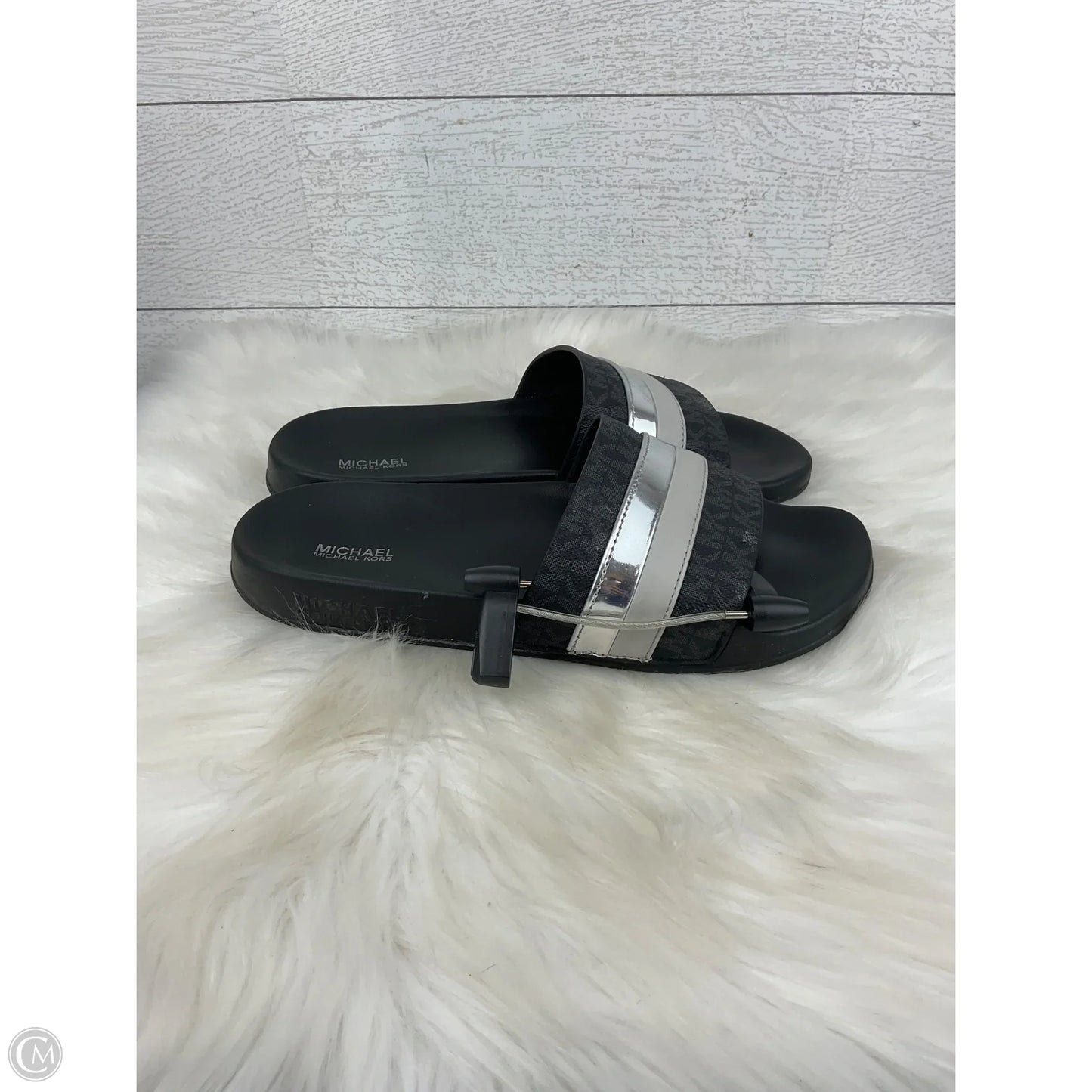 Sandals Designer By Michael Kors In Black, Size: 9