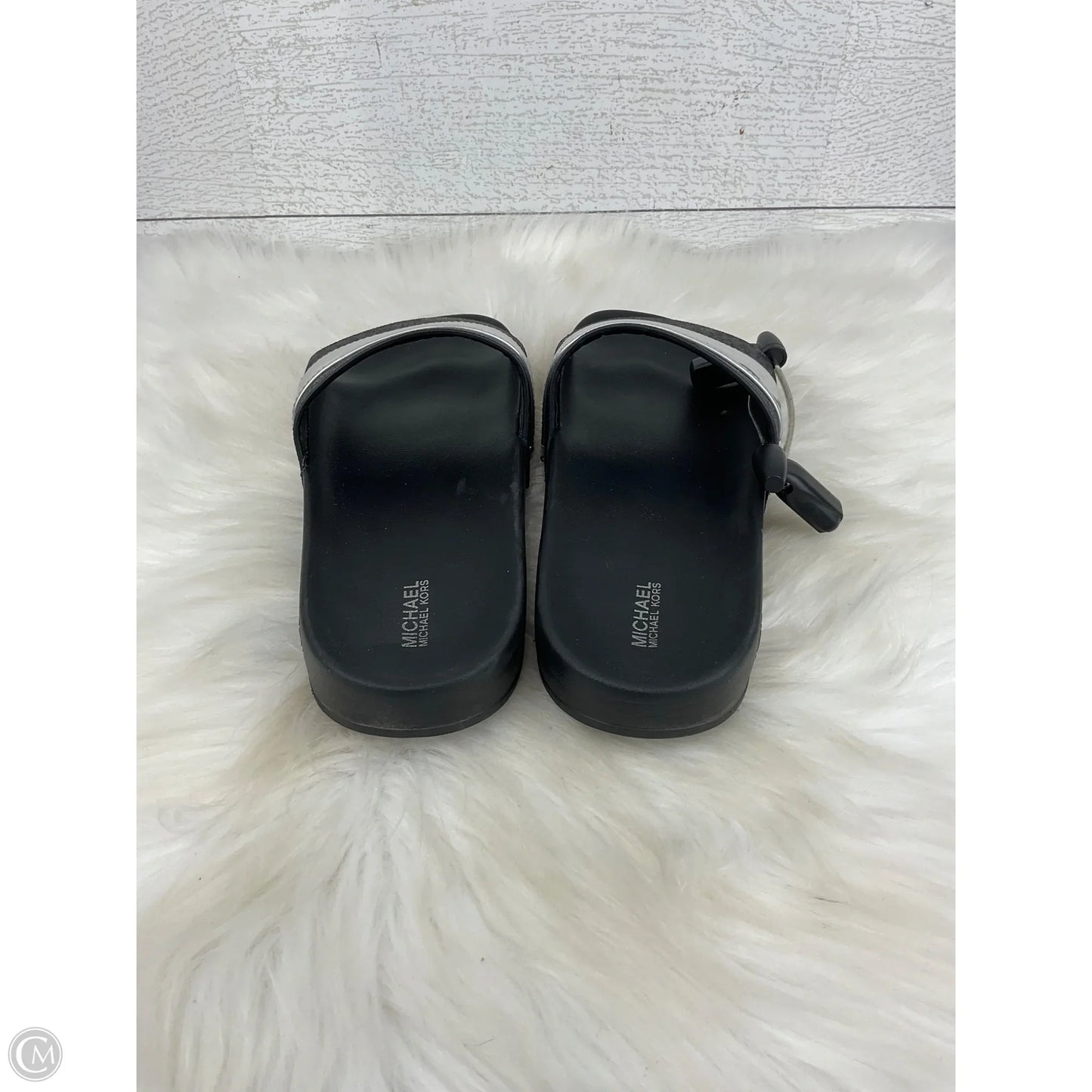 Sandals Designer By Michael Kors In Black, Size: 9