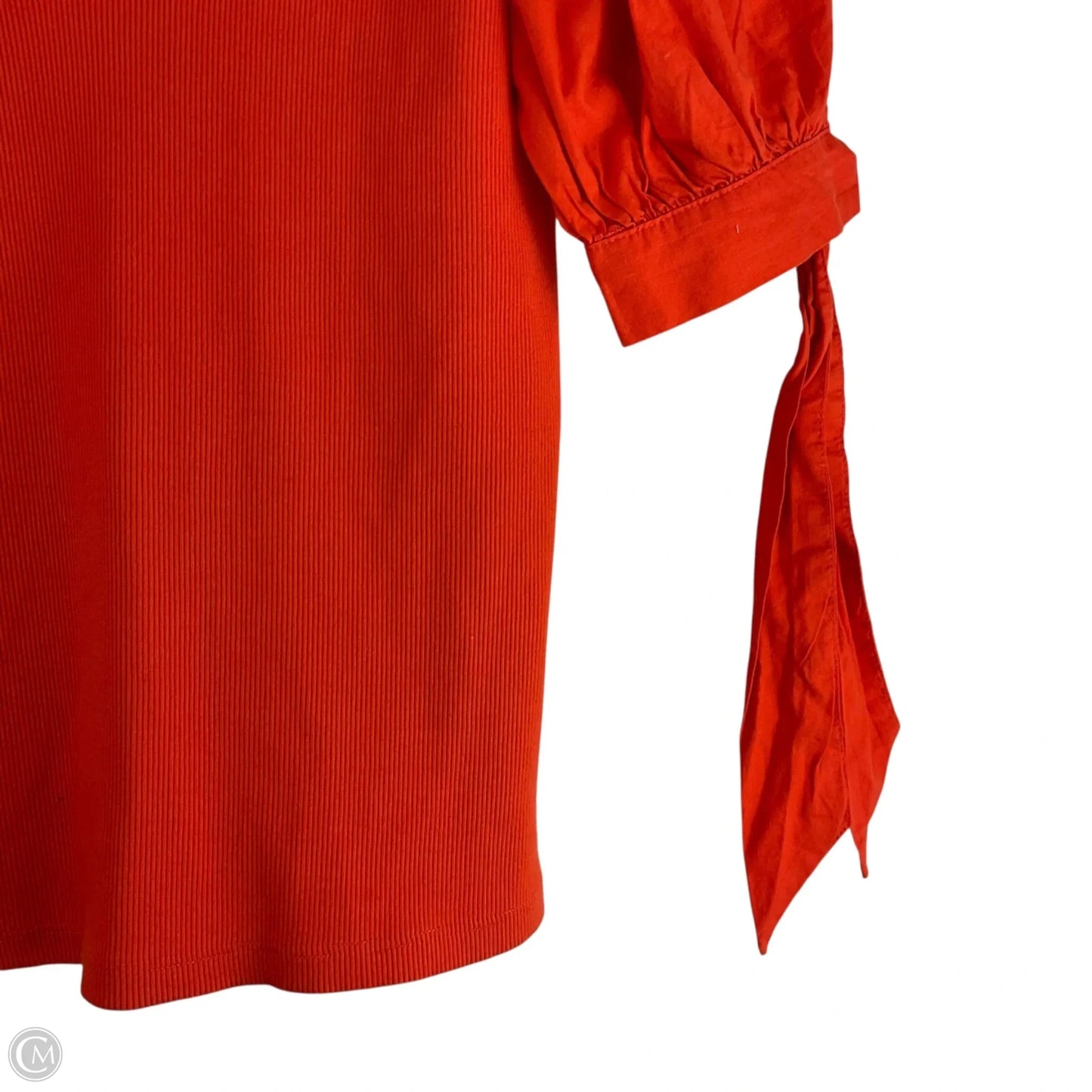 Top Short Sleeve By Maeve In Orange, Size: M