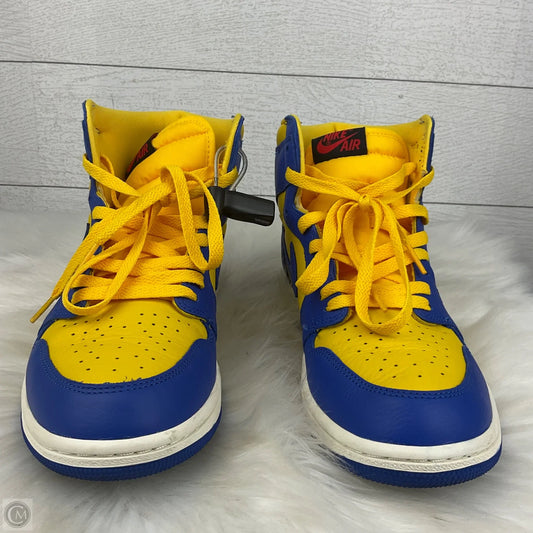 Shoes Sneakers By Nike In Blue & Yellow, Size: 10