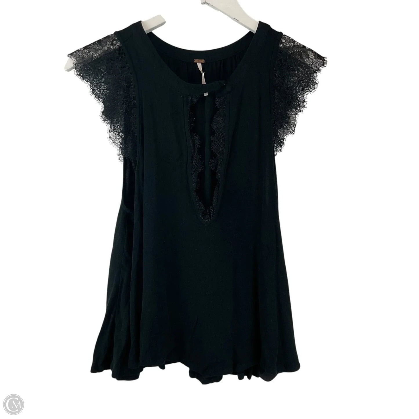 Top Short Sleeve By Free People In Black, Size: S
