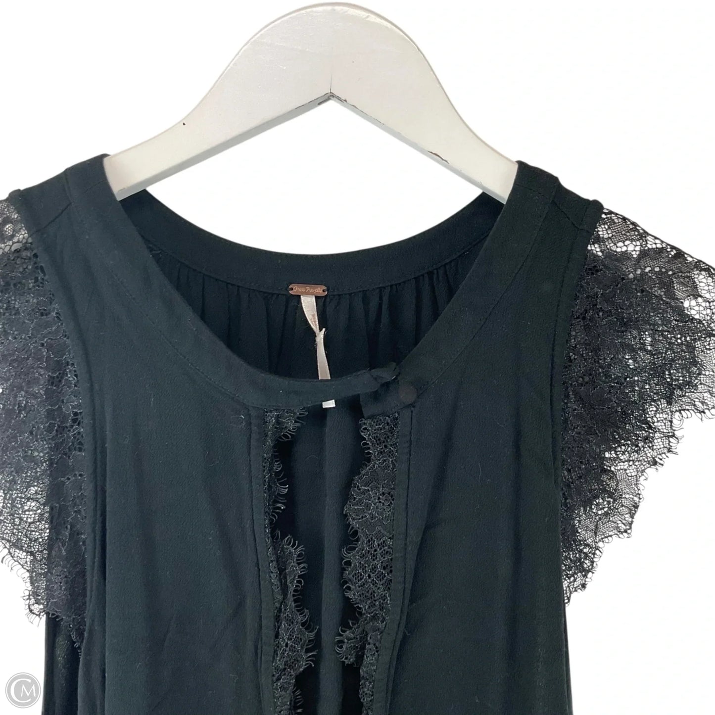 Top Short Sleeve By Free People In Black, Size: S
