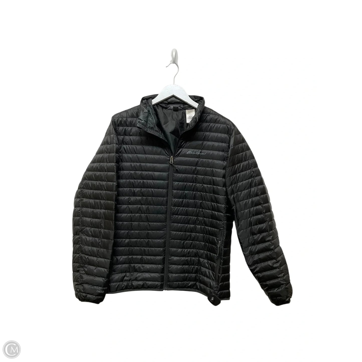 Jacket Puffer & Quilted By Eddie Bauer In Black, Size: M