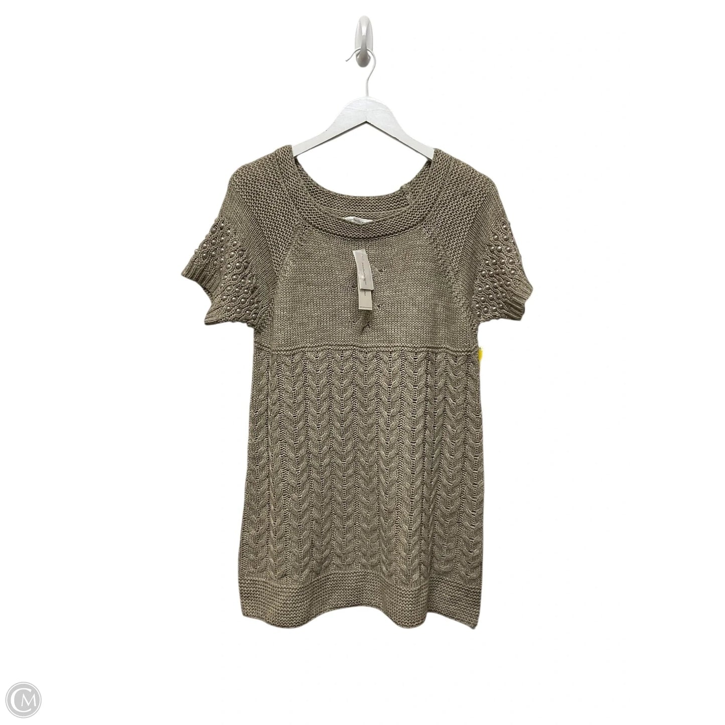 Sweater Short Sleeve By John Paul Richard In Tan, Size: Xl