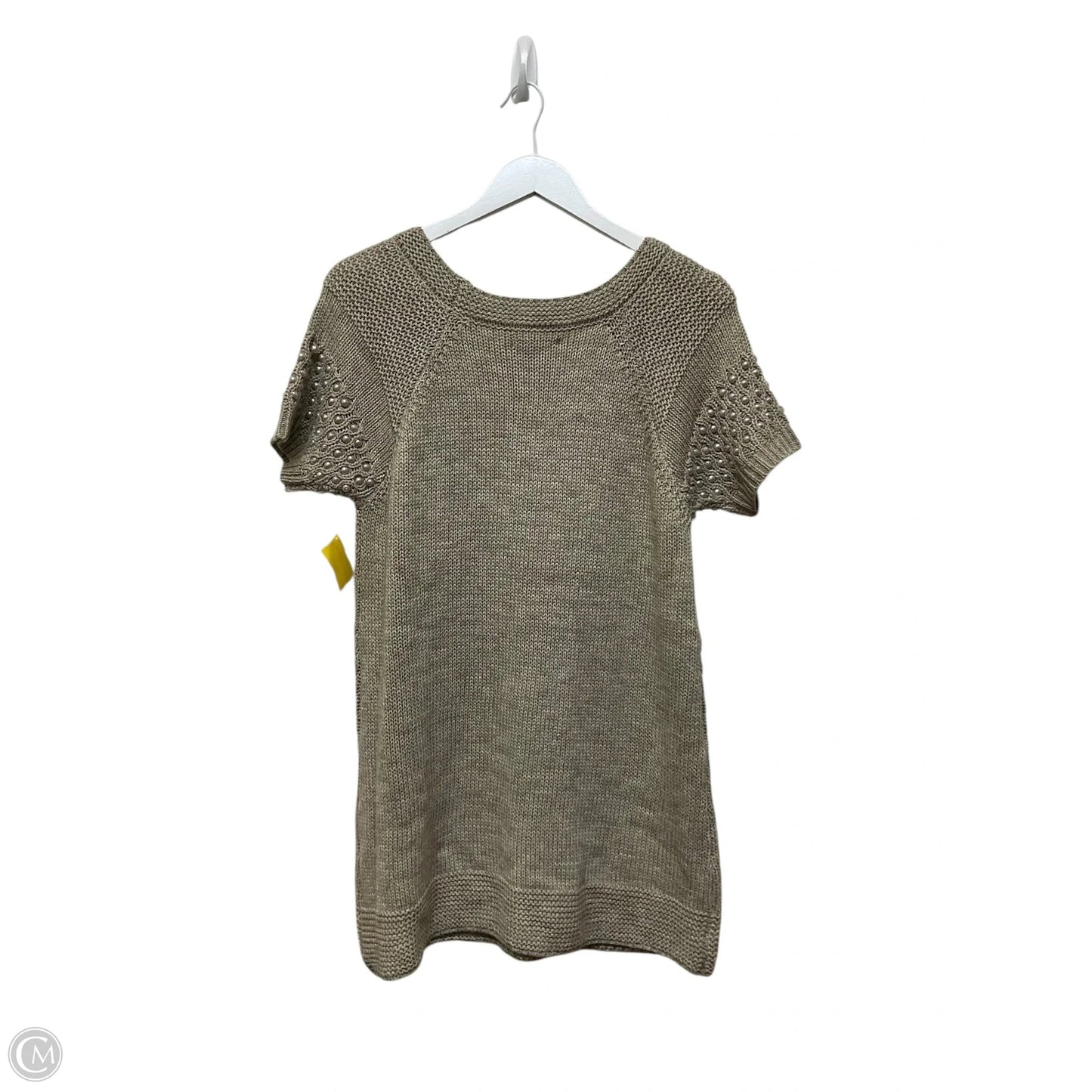 Sweater Short Sleeve By John Paul Richard In Tan, Size: Xl