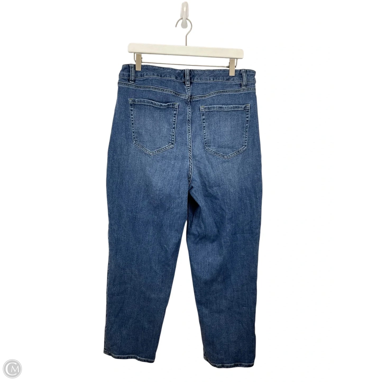 Jeans Straight By Lane Bryant In Blue Denim, Size: 14