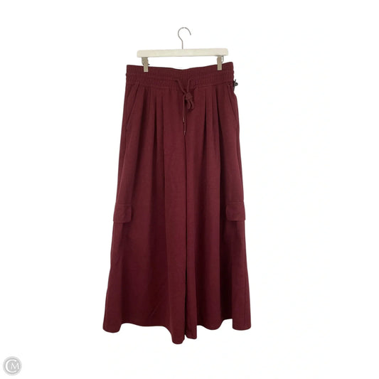 Pants Wide Leg By Maeve In Red, Size: L