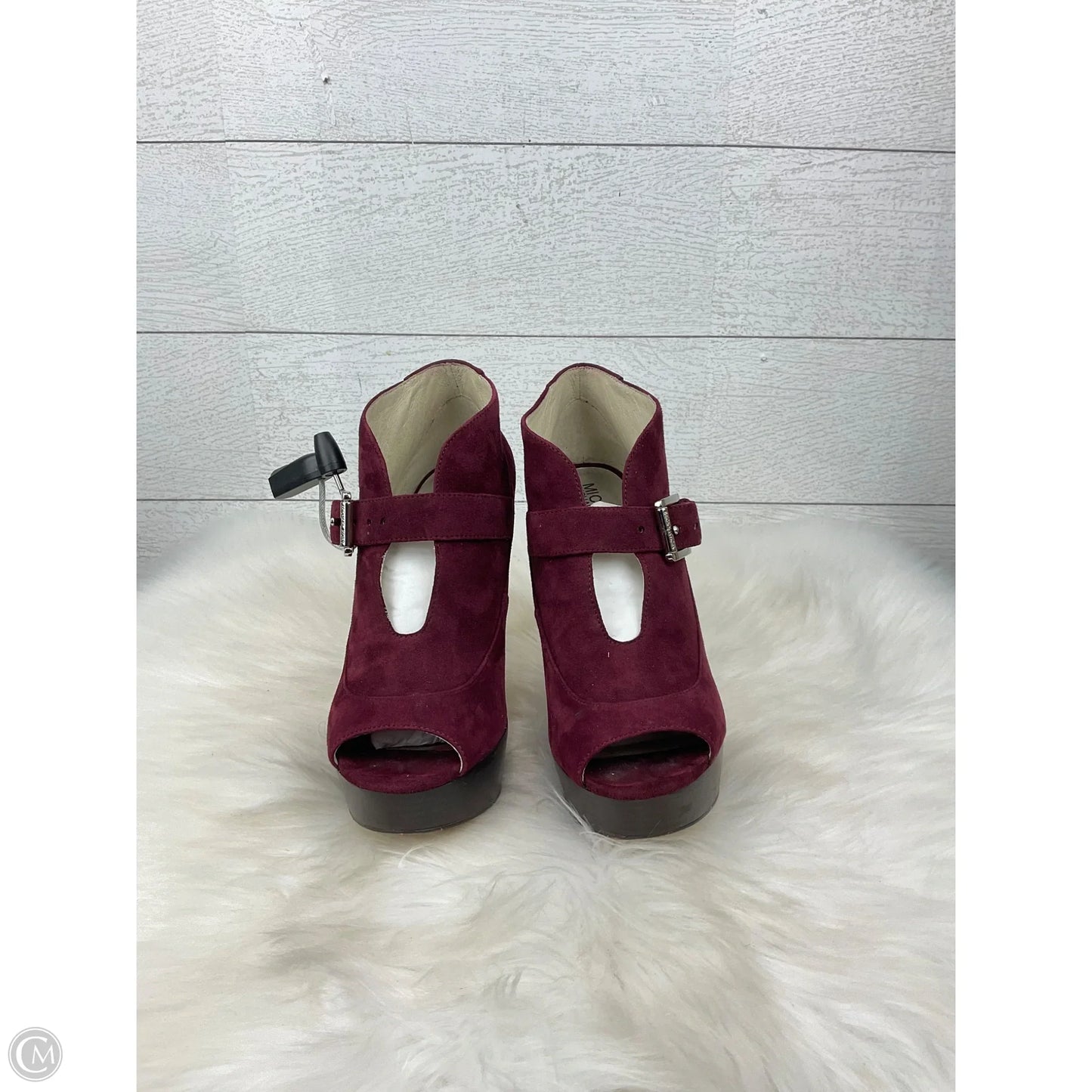 Shoes Designer By Michael Kors In Maroon, Size: 7.5