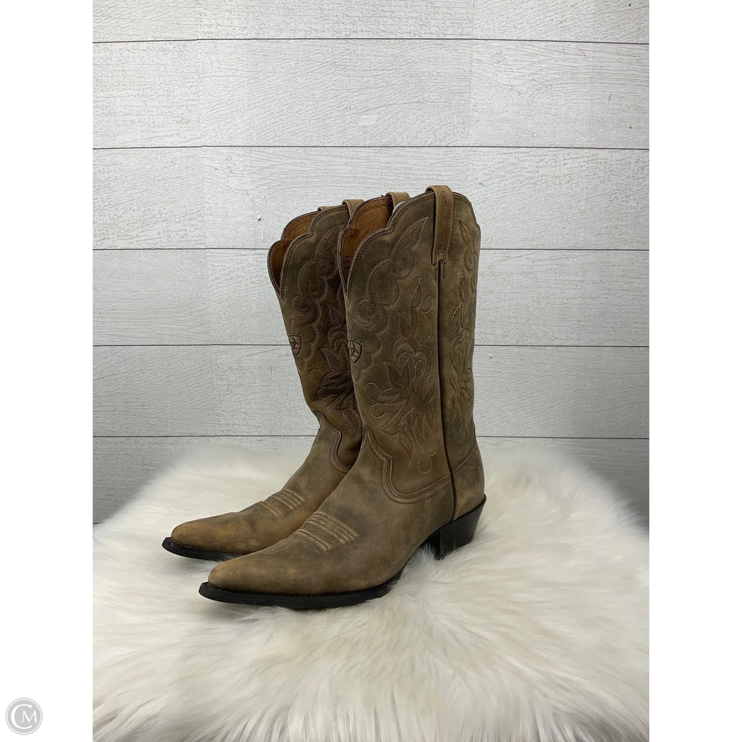 Boots Western By Ariat In Tan, Size: 9