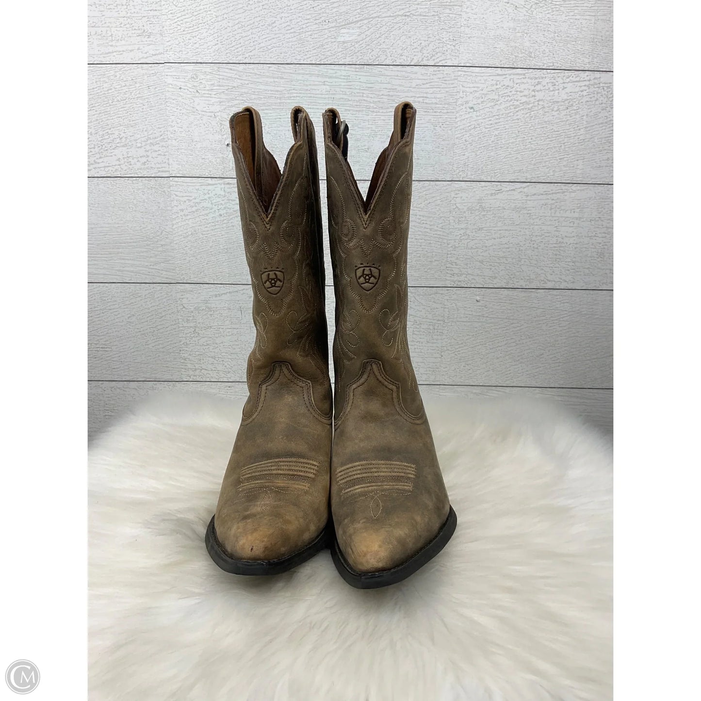 Boots Western By Ariat In Tan, Size: 9