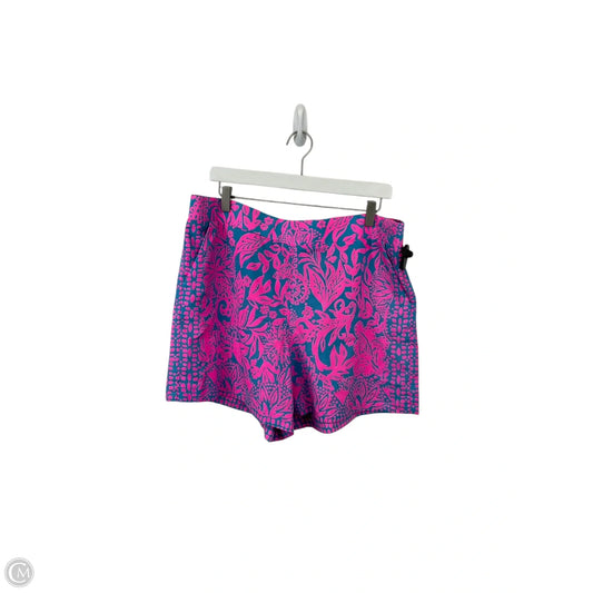 Shorts Designer By Lilly Pulitzer In Blue & Pink, Size: Xl