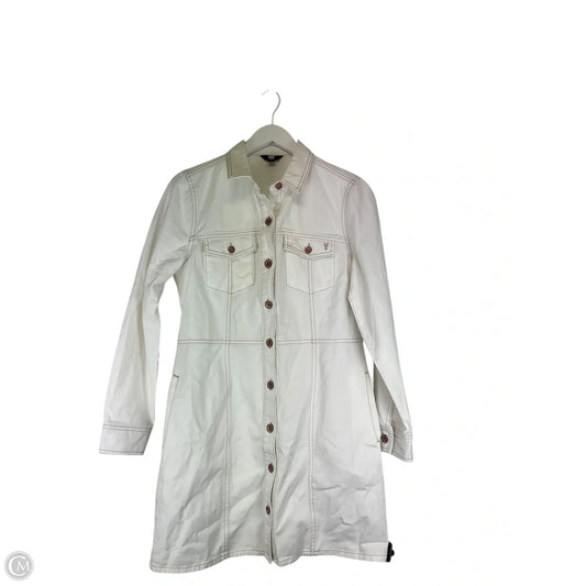 Dress Designer By Frye In White Denim, Size: M