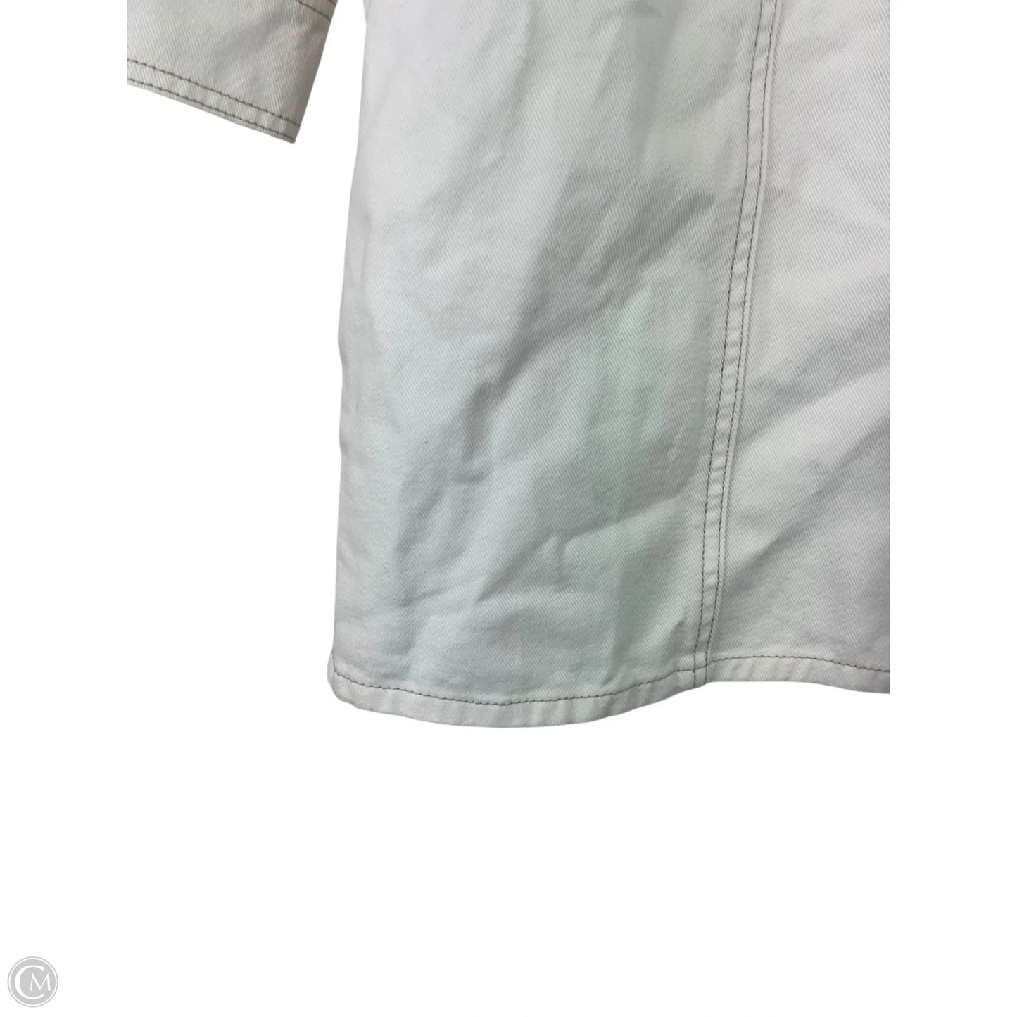 Dress Designer By Frye In White Denim, Size: M