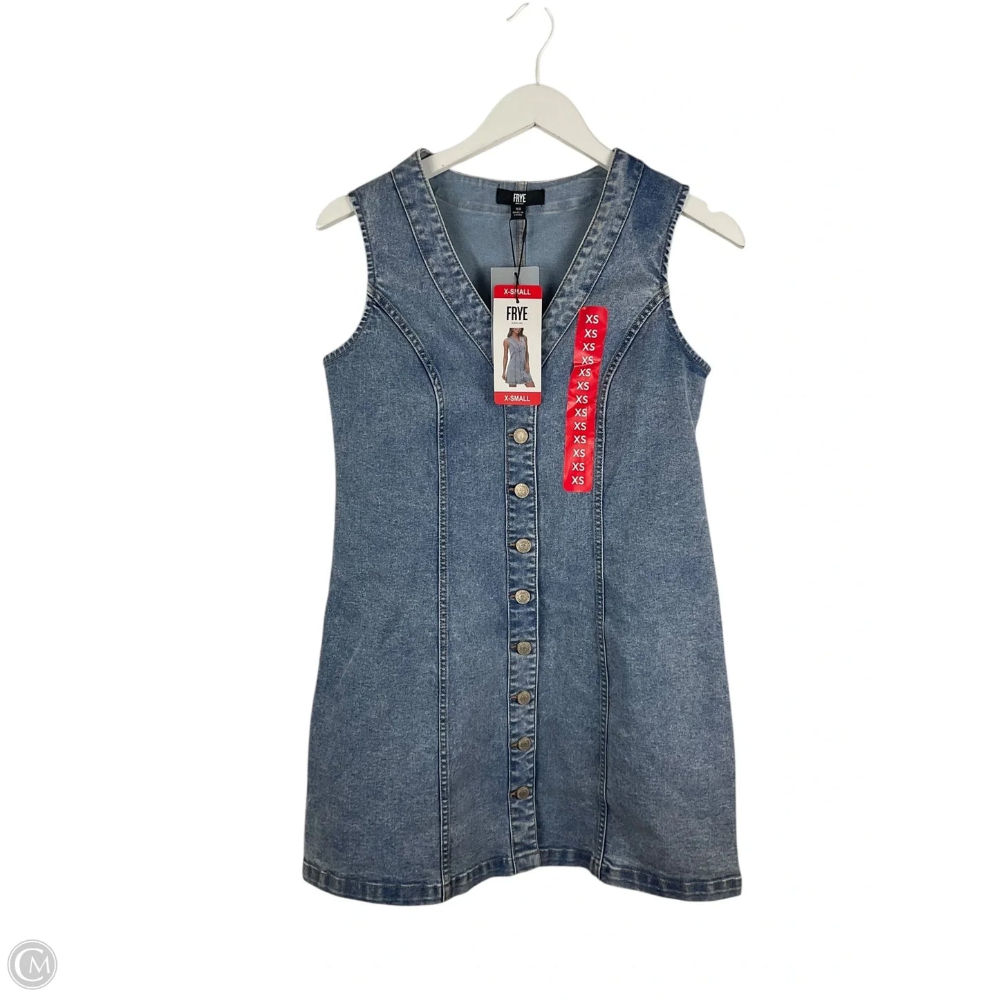 Dress Designer By Frye In Blue Denim, Size: Xs