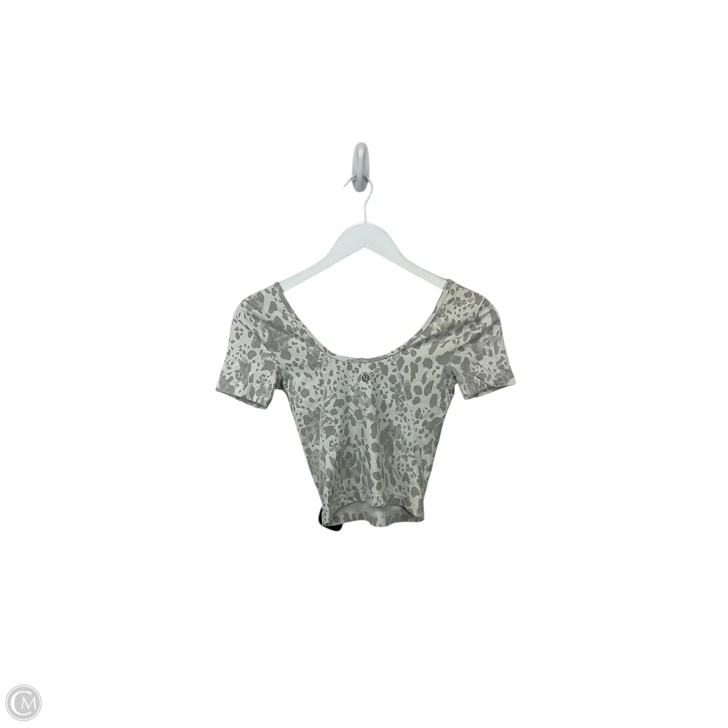 Athletic Top Short Sleeve By Lululemon In Animal Print, Size: S