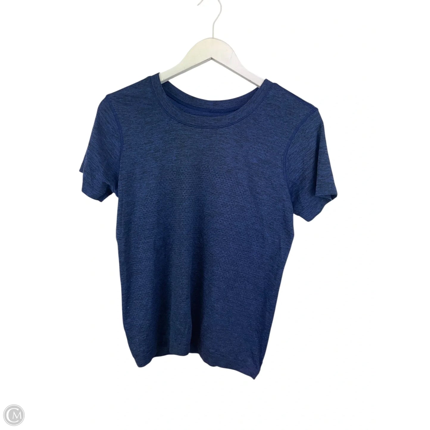 Athletic Top Short Sleeve By Lululemon In Blue, Size: S