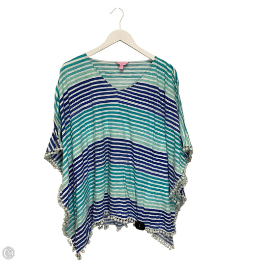 Top Short Sleeve Designer By Lilly Pulitzer In Blue, Size: Xxs