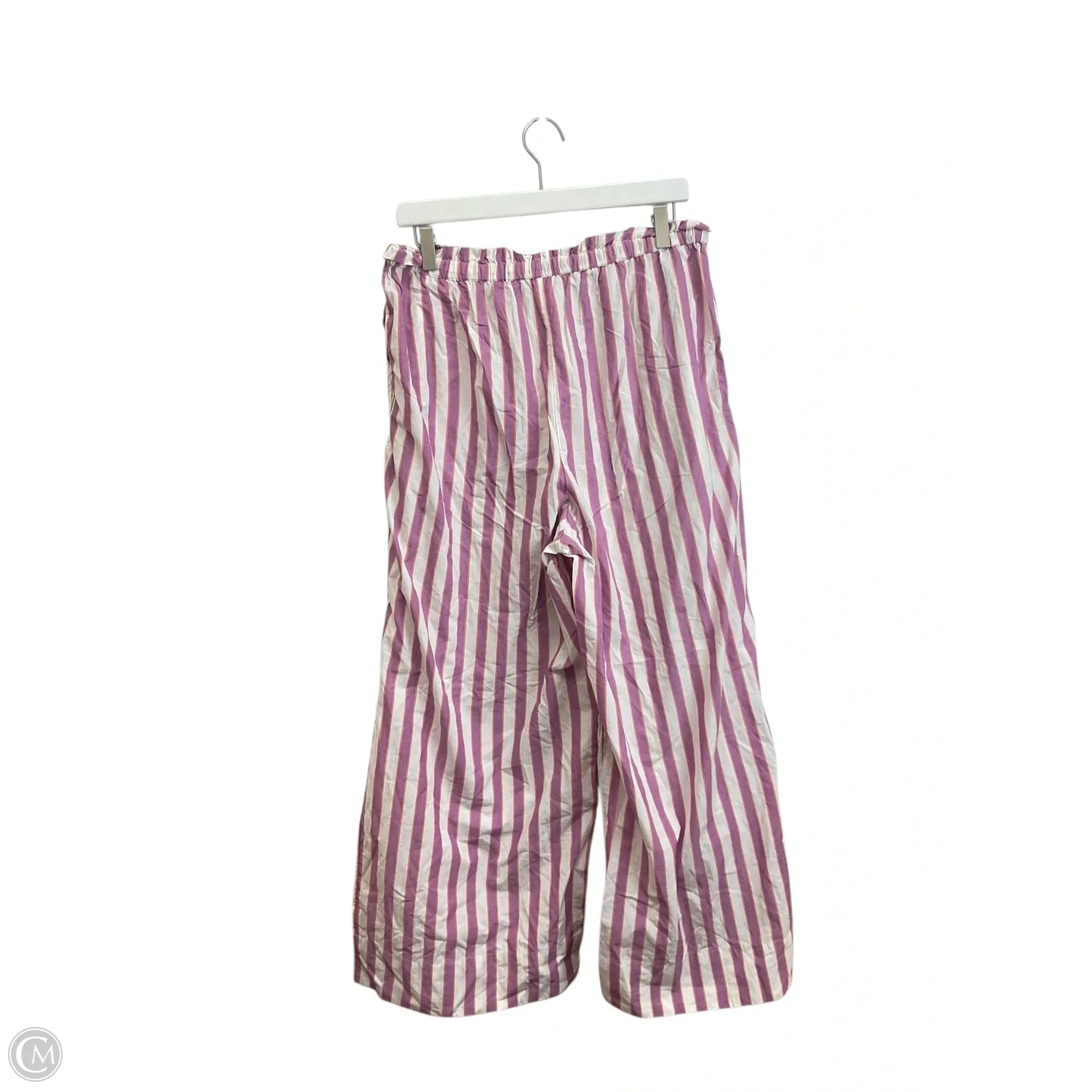 Pants Wide Leg By Anthropologie In Striped Pattern, Size: M