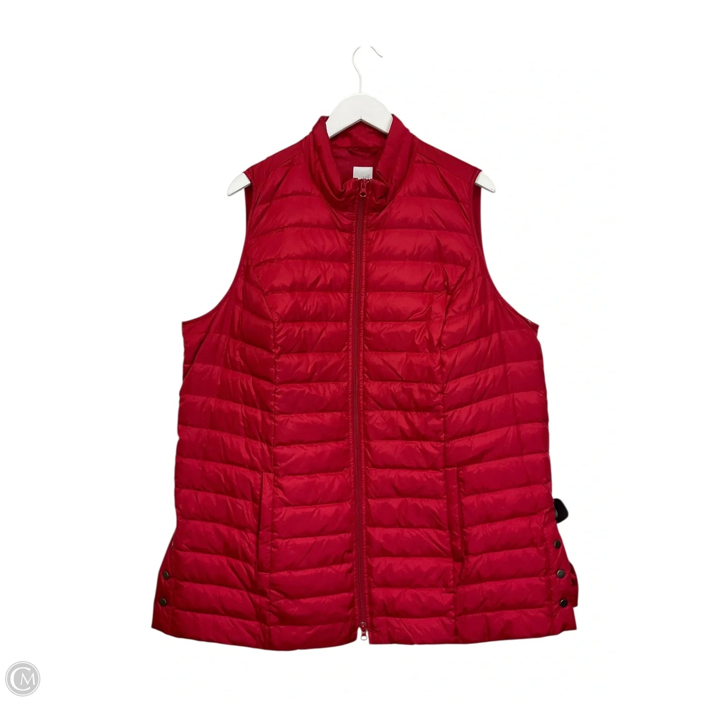 Vest Puffer & Quilted By J. Jill In Red, Size: 2x