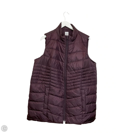 Vest Puffer & Quilted By J. Jill In Purple, Size: Xl