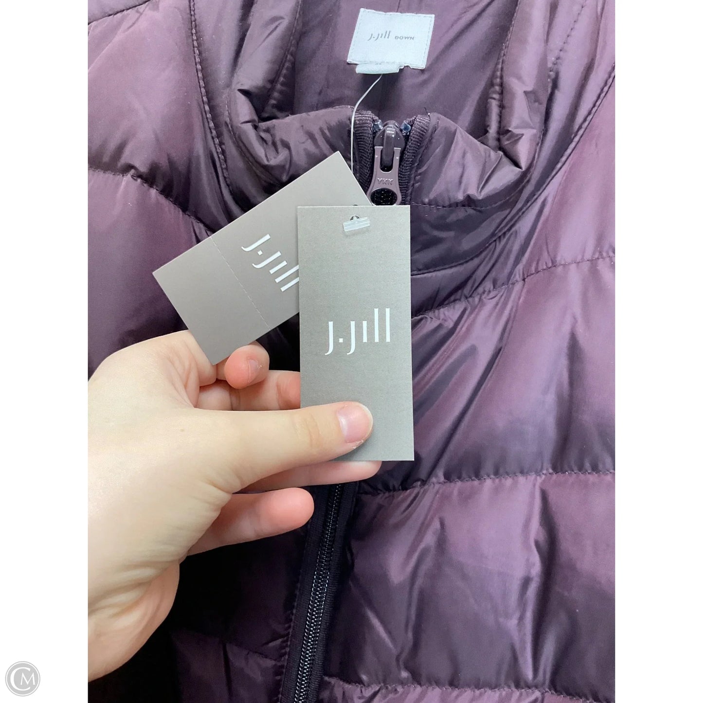 Vest Puffer & Quilted By J. Jill In Purple, Size: Xl