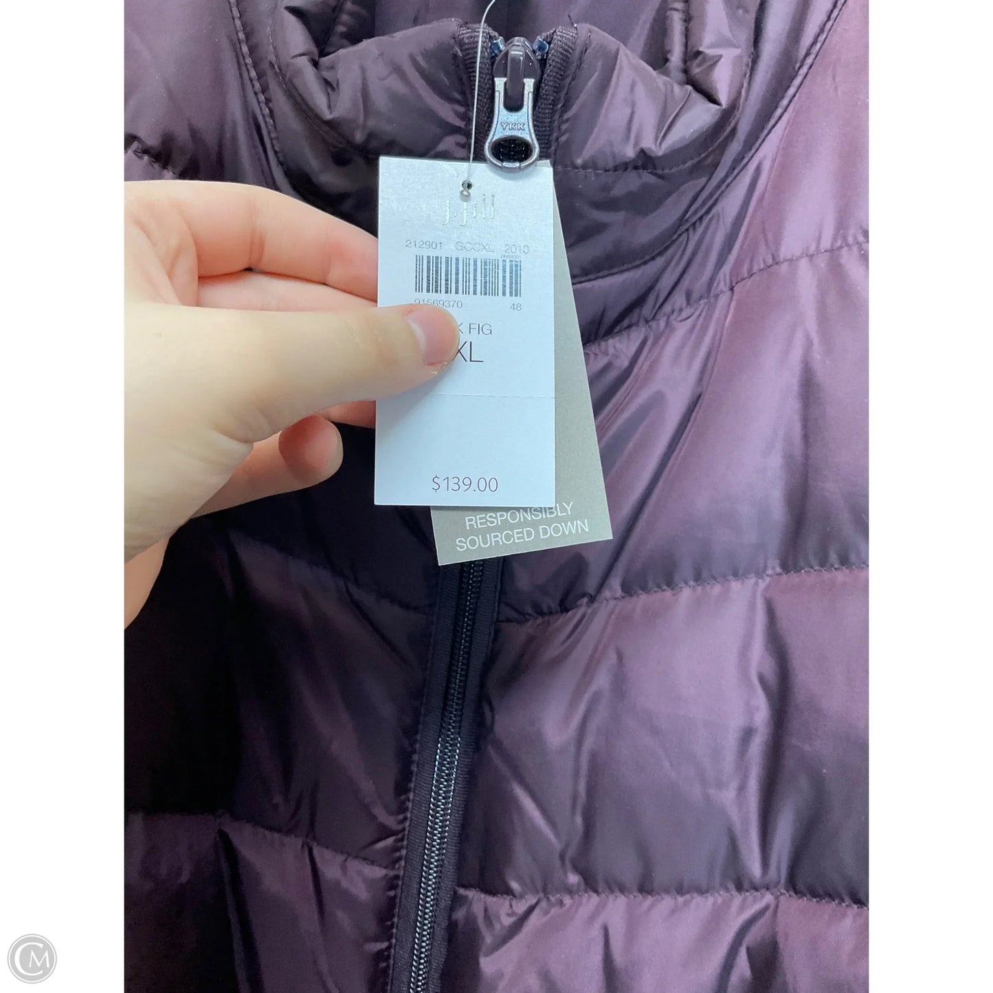 Vest Puffer & Quilted By J. Jill In Purple, Size: Xl