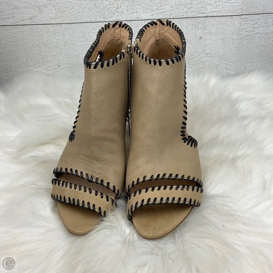 Sandals Heels Block By Loeffler Randall In Tan, Size: 7