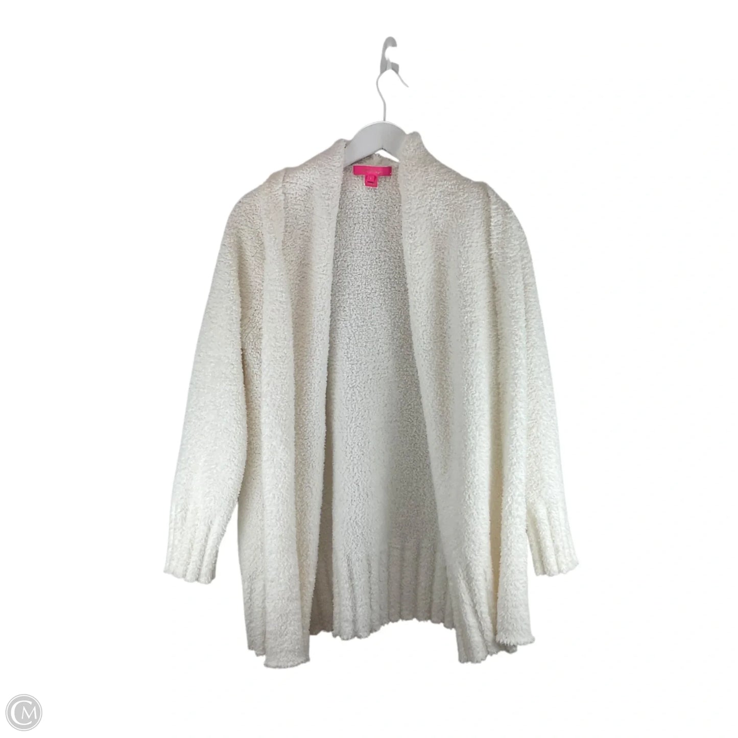 Sweater Cardigan Designer By Lilly Pulitzer In White, Size: L