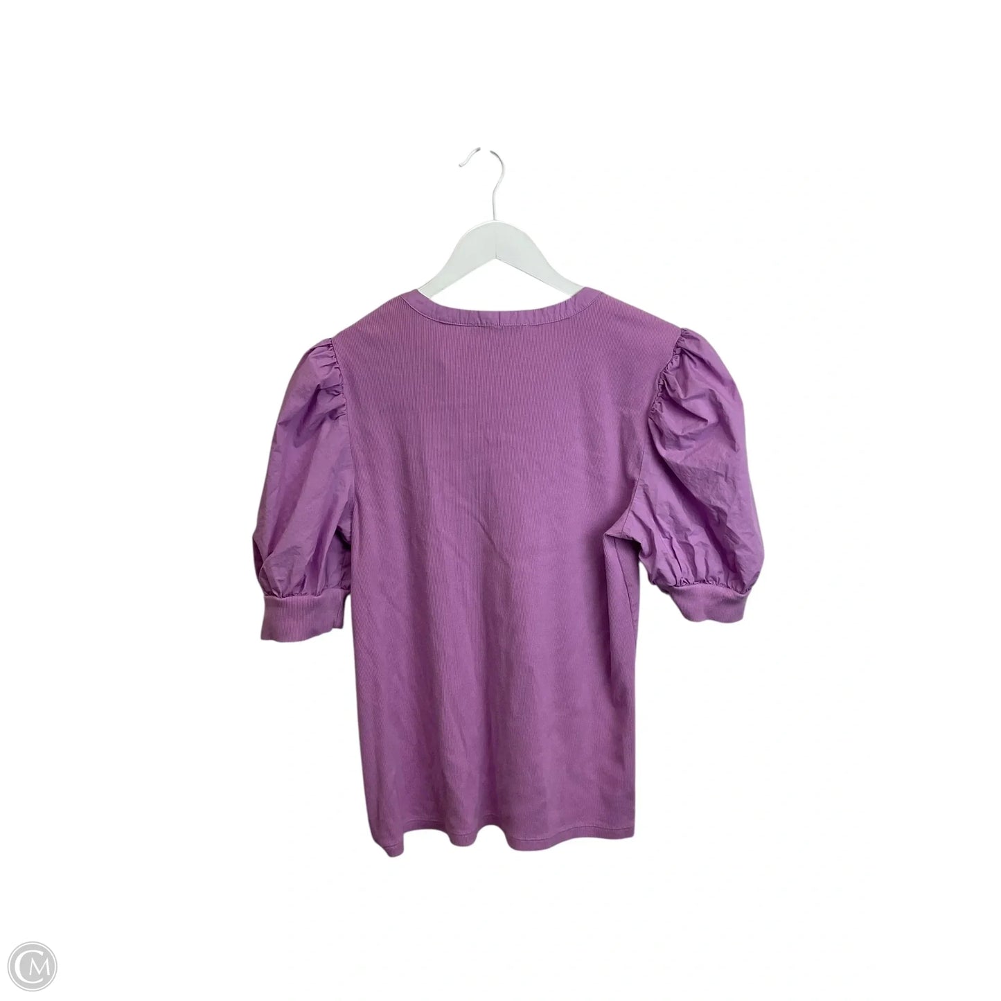 Top Short Sleeve By Loft In Purple, Size: L