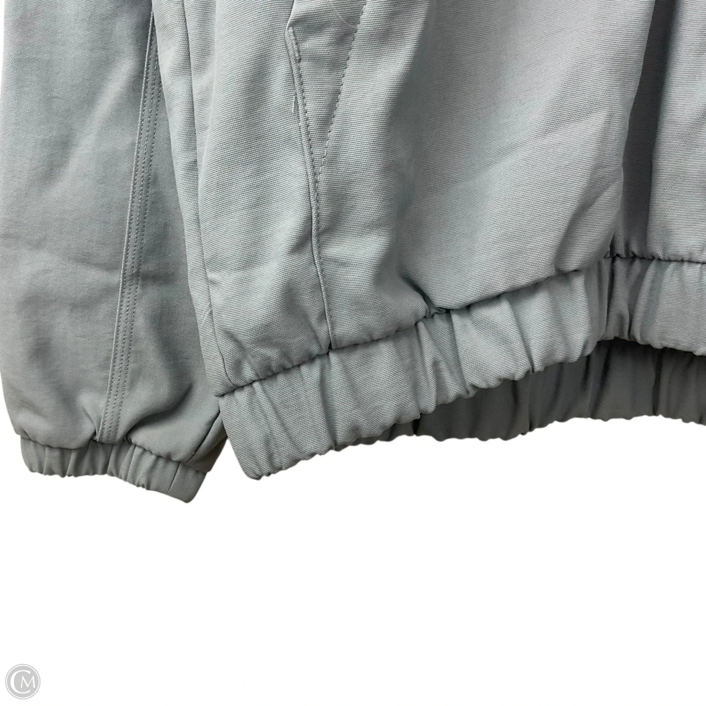 Athletic Jacket By Adidas In Grey, Size: S