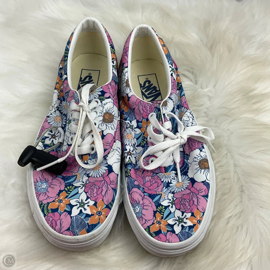 Shoes Sneakers By Vans In Floral Print, Size: 7.5