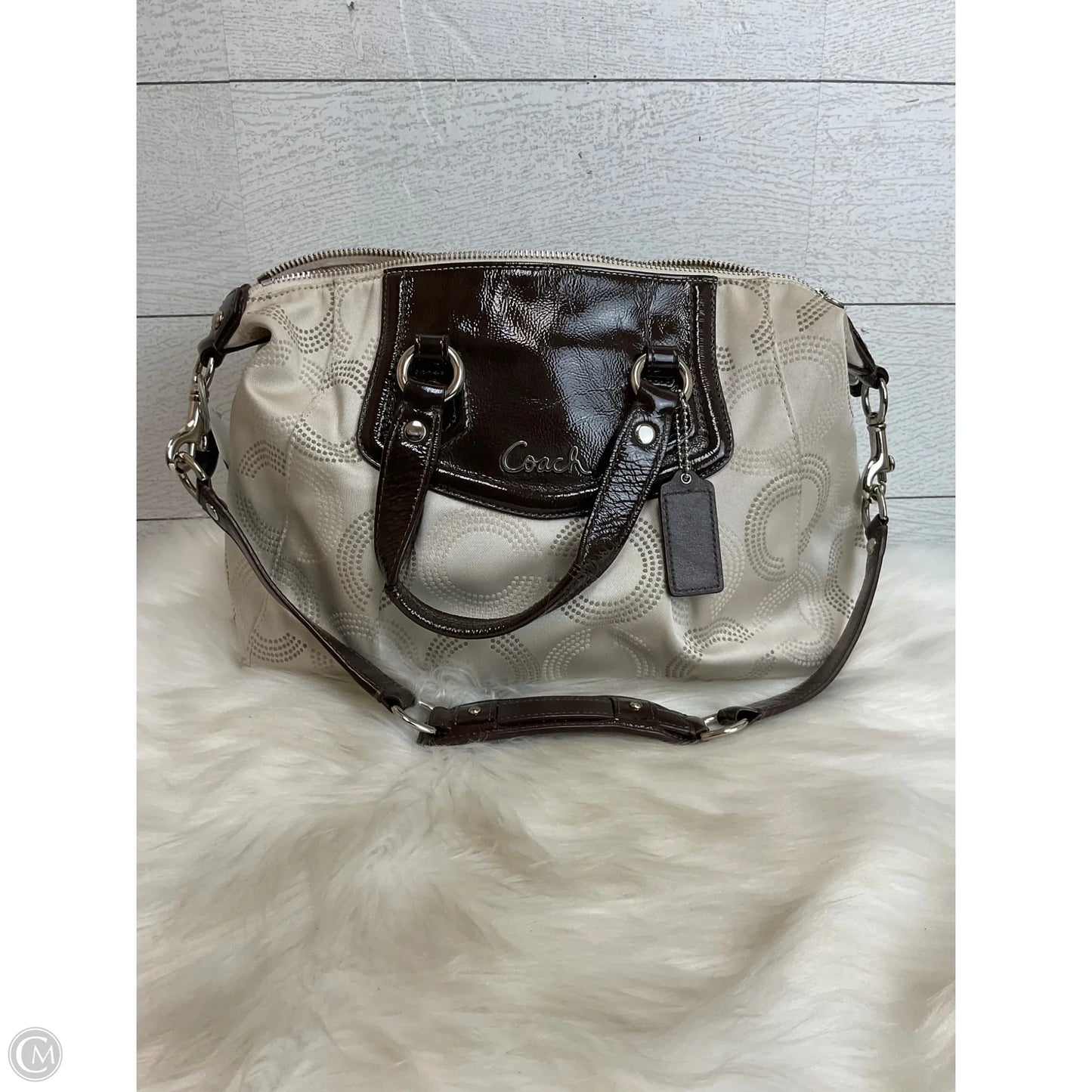 Handbag Designer By Coach, Size: Medium