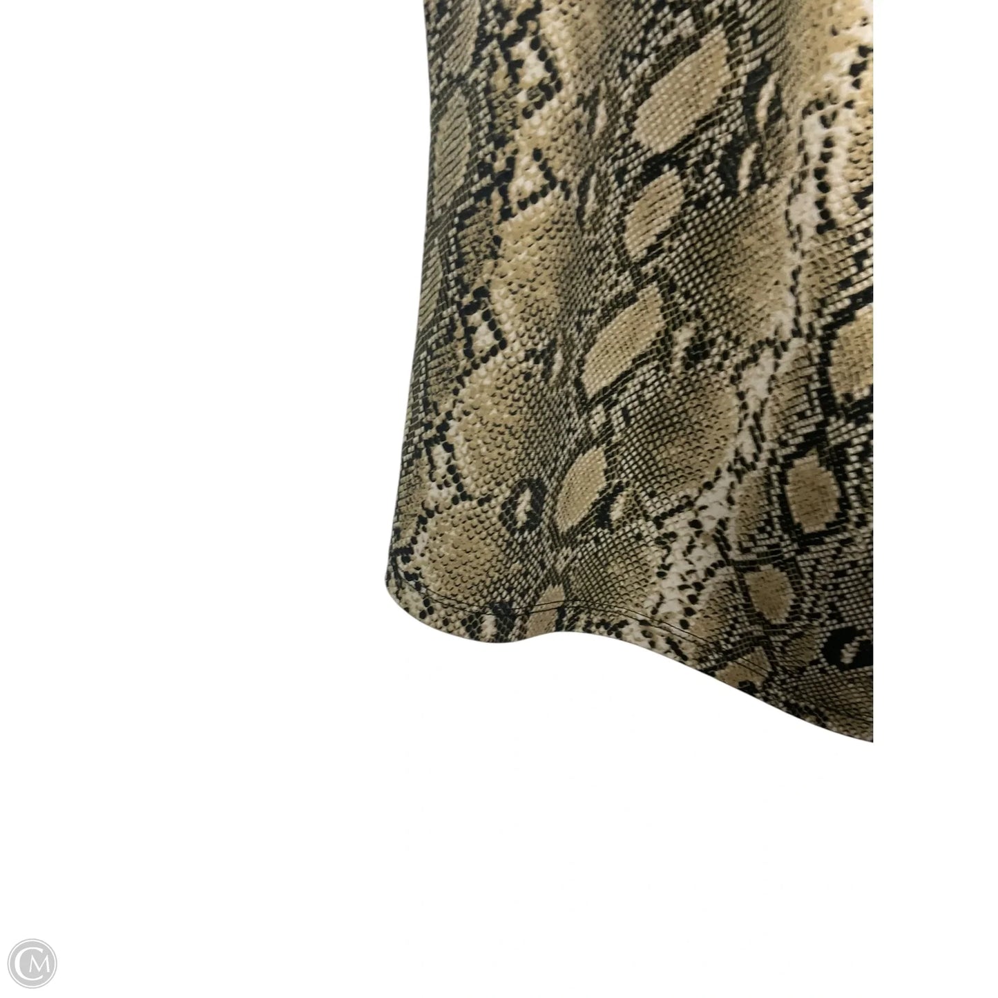 Top Short Sleeve By Michael By Michael Kors In Animal Print, Size: L