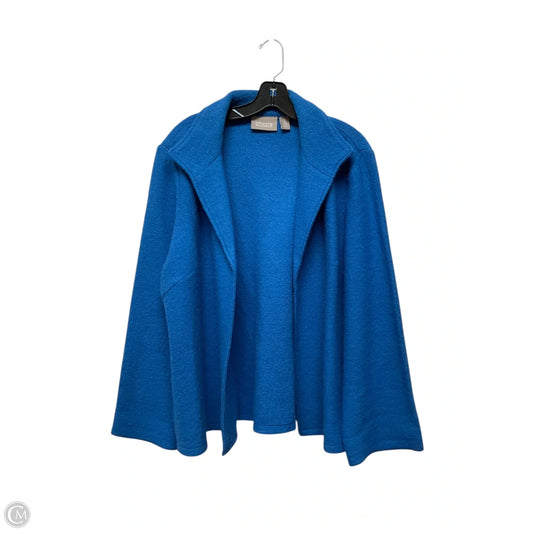 Sweater Cardigan By Chicos In Blue, Size: L
