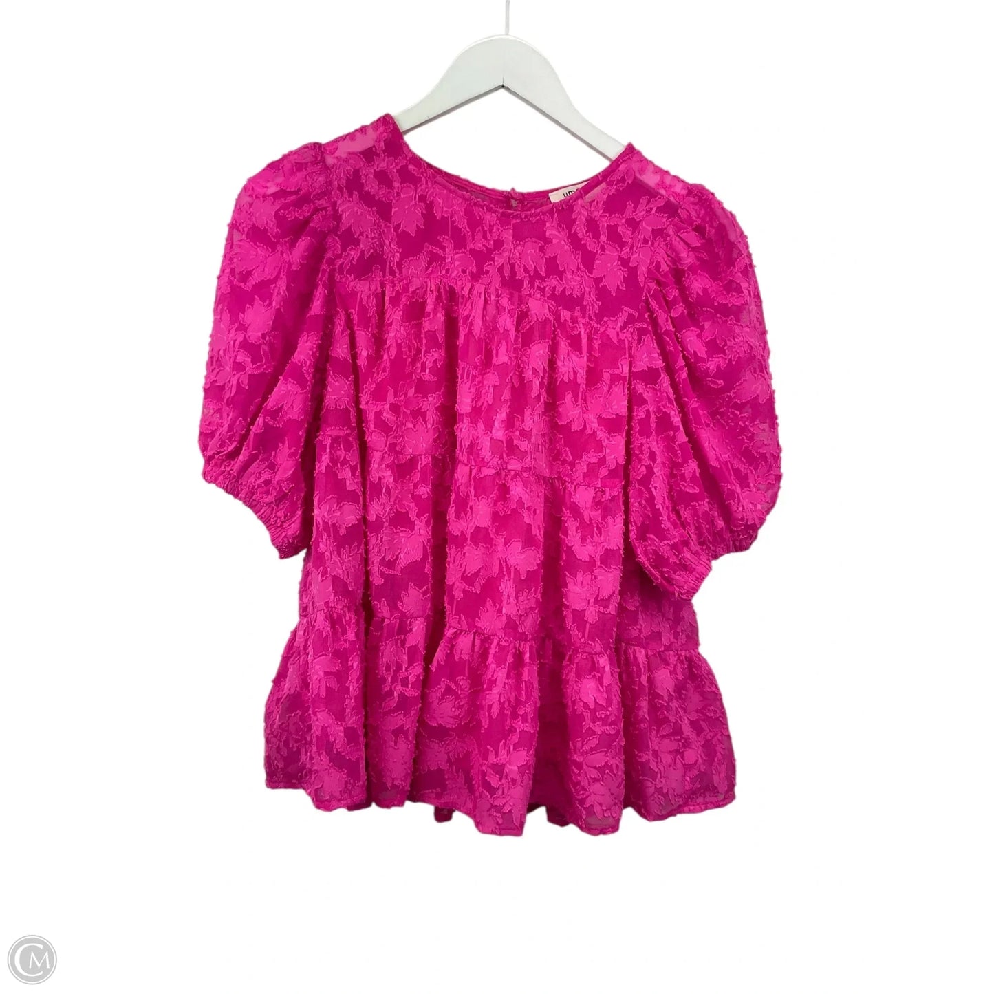 Top Short Sleeve By Umgee In Pink, Size: S