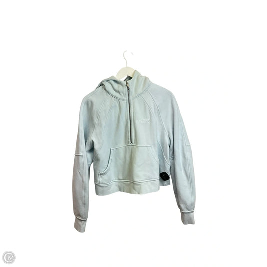 Athletic Sweatshirt Hoodie By Lululemon In Blue, Size: M