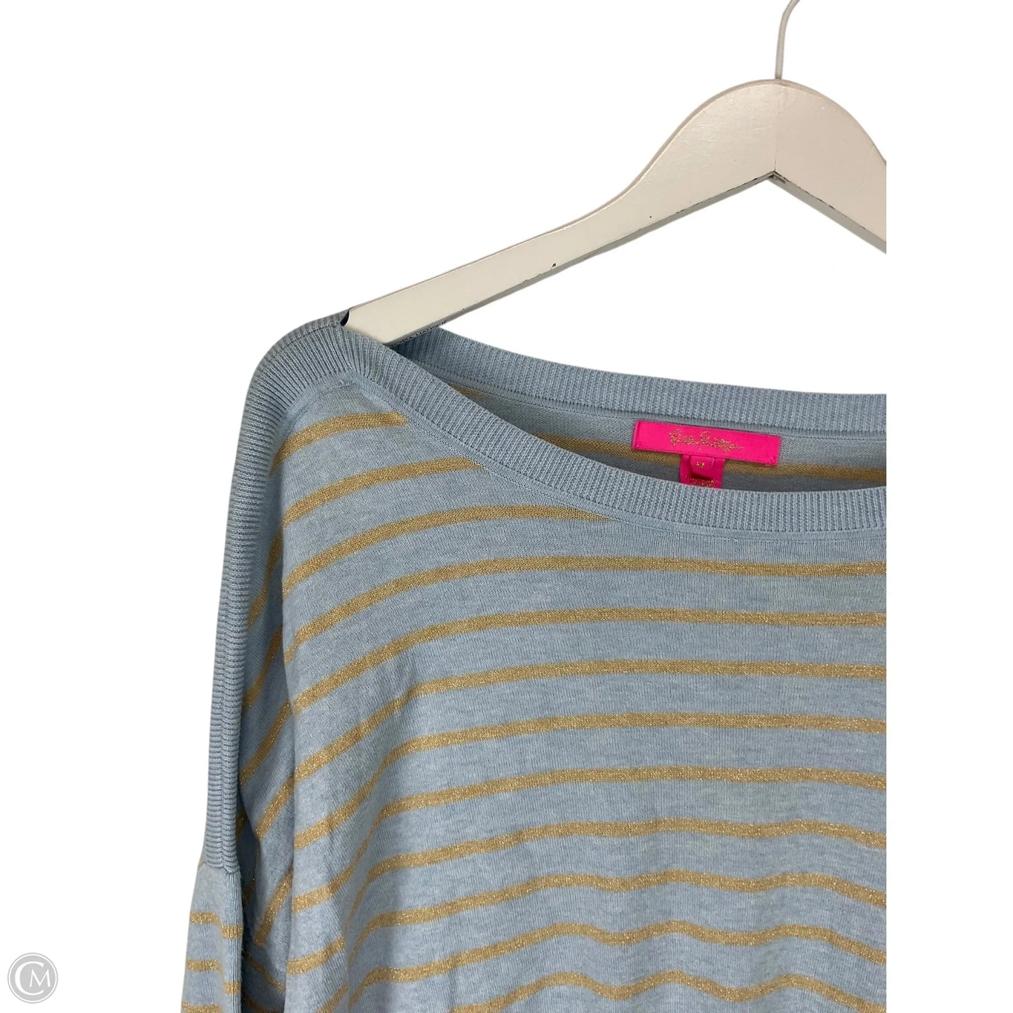 Top Long Sleeve Designer By Lilly Pulitzer In Striped Pattern, Size: M