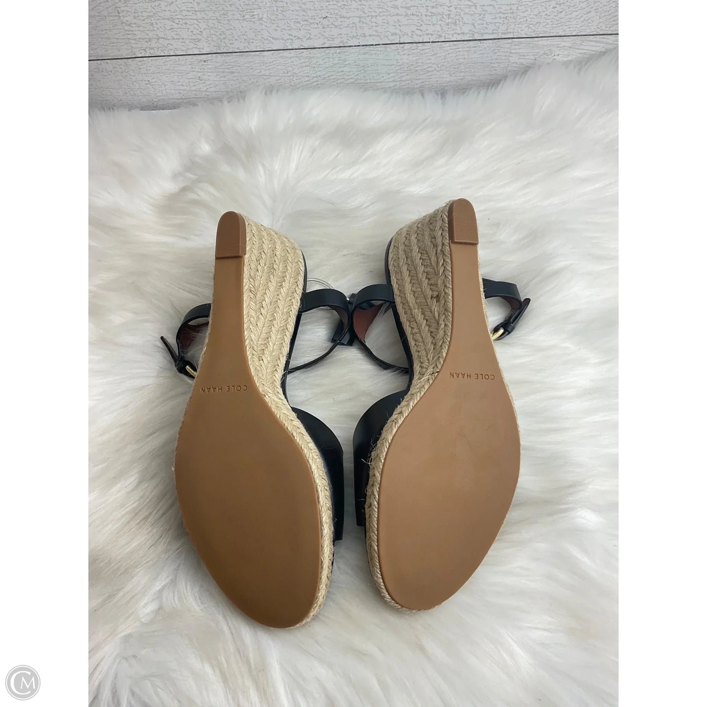 Shoes Heels Wedge By Cole-haan In Black, Size: 9