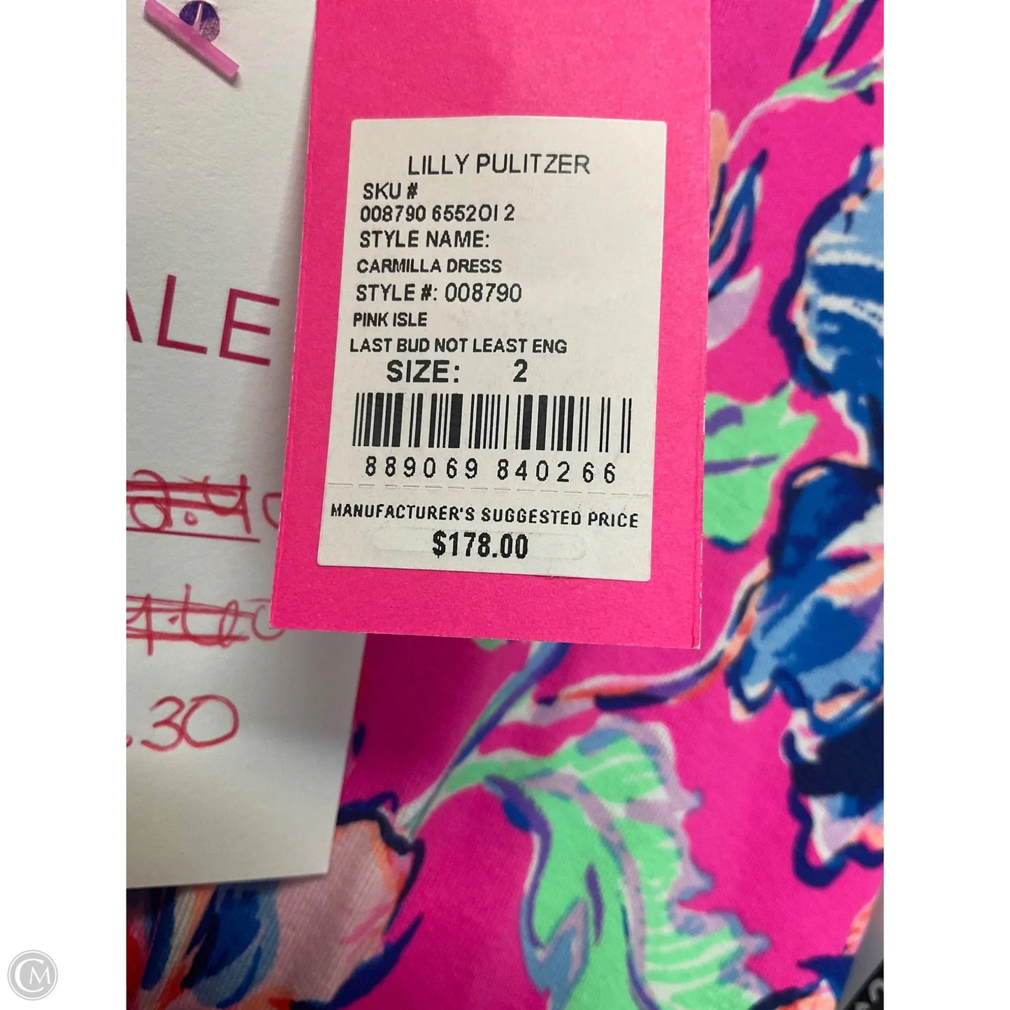 Dress Designer By Lilly Pulitzer In Blue & Pink, Size: 2