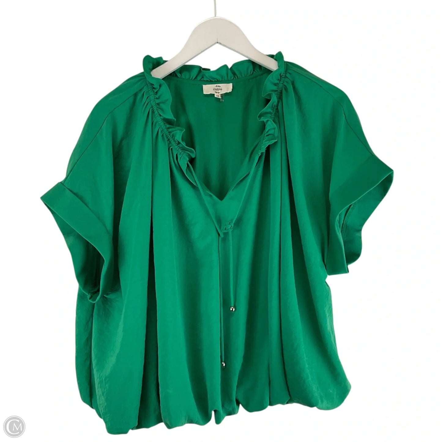 Top Short Sleeve By Entro In Green, Size: M