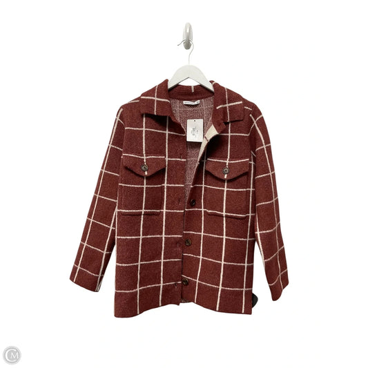 Coat Peacoat By Staccato In Red & White, Size: S