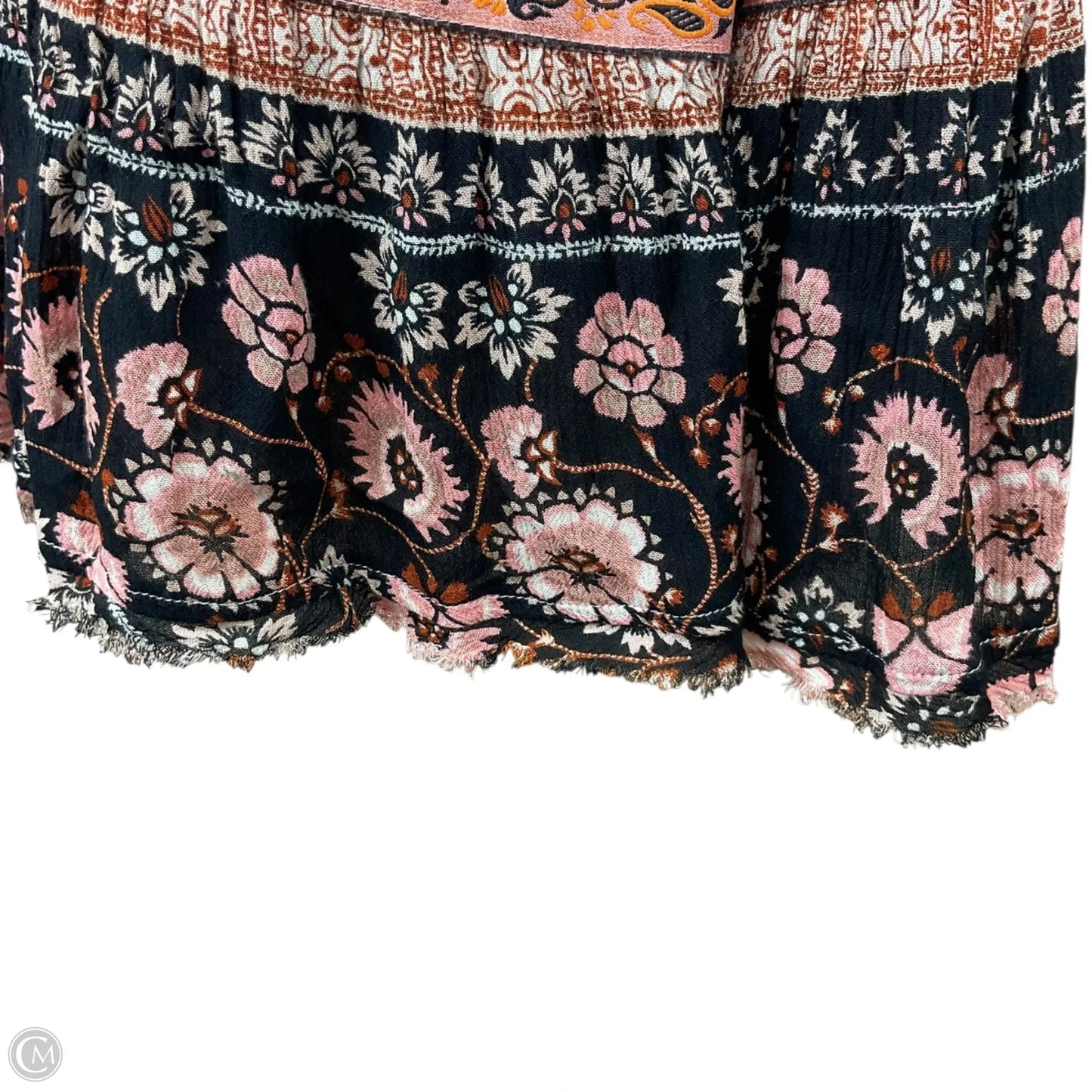 Dress Casual Short By Free People In Black & Cream, Size: M